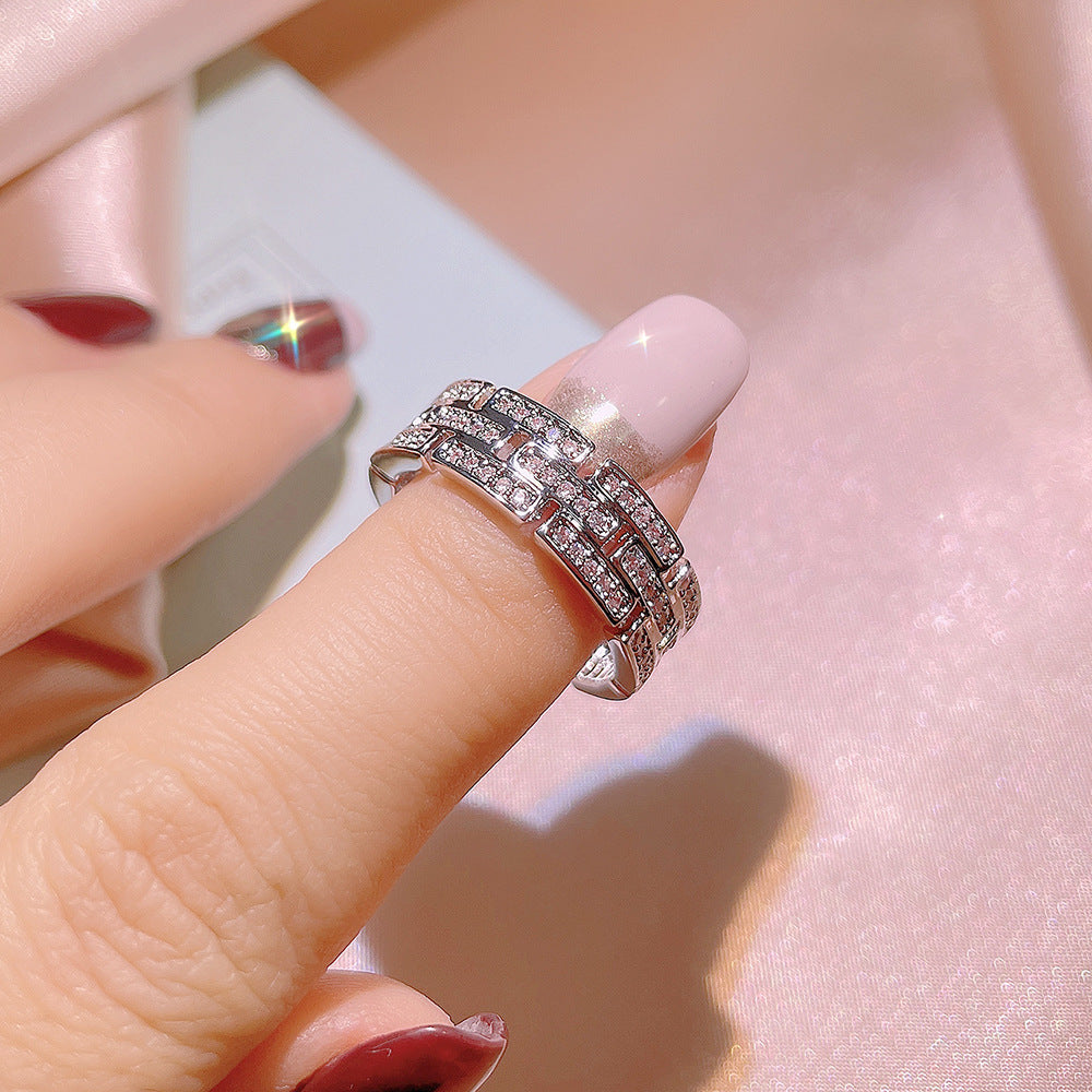Niche Simple And Stylish Personality Trendy Zircon – Gifts for Her — 1