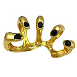 Over-the-top Metal Ring With Diamond-studded Handle – Meaningful Gifts — 4