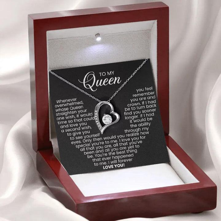 Zircon Hollow Heart-Shaped Necklace Gift Box – Jewelry Gift Ideas — 1