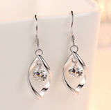 Zircon Reduction Silver Earrings – Stylish Gifts — 9