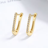 925 Sterling Silver Geometric U-shaped Earrings – Gifts for Her — 13