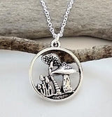 Creative Mushroom Circle Pendant Personalized – Jewelry Gift Ideas — 1