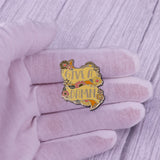 Don't Care Flower Brooch Feminist Badge – Jewelry Gift Ideas — 1
