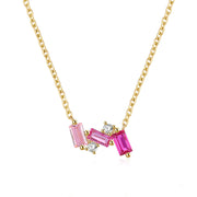 Square Colored Diamond Necklace – Jewelry Gift Ideas — 2