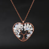 Natural Stone Colorful Tree Root Necklace – Jewelry Gift Ideas — 11