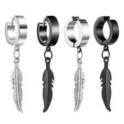 Leaf Pendant Earrings Non-piercing Ear Clip – Jewelry Gift Ideas — 5