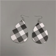 Duplex Printing Drop-shaped Leather Earrings – Practical Gifts — 2