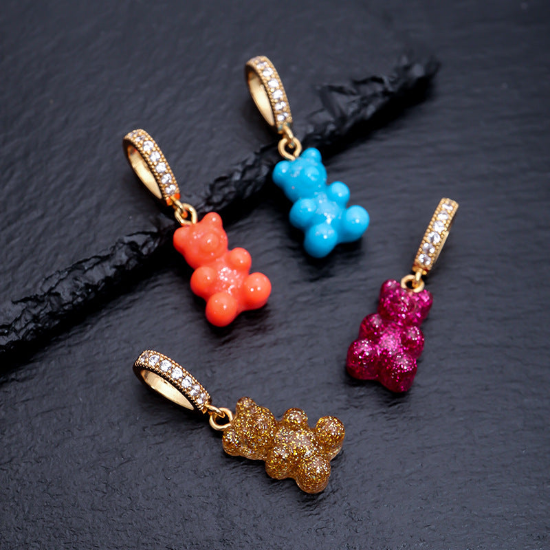 Colorful Bear Pendant Gummy Love Necklace Women's – Jewelry Gift Ideas — 1