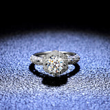 925 Sterling Silver Ring Moissanite Six Claw – Thoughtful Gifts — 4