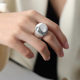 Women's Retro Titanium Steel Ring – Gifts for Her — 7
