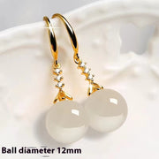 Elegant Silvering Earrings Female Chalcedony Green – Gifts for Her — 10