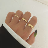 Vintage 6 Piece Green Hugging Hand Ring Set Women's – Gifts for Her — 2