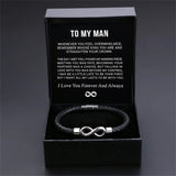 8-word Stainless Steel Black Handmade Leather – Jewelry Gift Ideas — 4