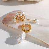 18K Gold Stainless Steel Pearl Round Beads Shell – Everyday Gifts — 5
