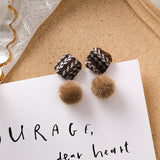Women's Art Vintage Acrylic Plush Earrings – Gifts for Her — 18