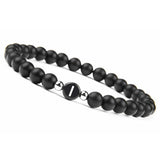 6MM Natural Frosted Agate Letter Bracelet – Jewelry Gift Ideas — 5