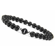 6MM Natural Frosted Agate Letter Bracelet – Jewelry Gift Ideas — 5