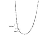 Women's 26 Initial Letter Necklace Simple – Jewelry Gift Ideas — 3
