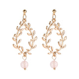 Fashion Creative Geometric Hollow Leaves Stud Earrings – Stylish Gifts — 5