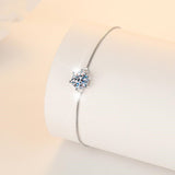 Sterling Silver Mosang Stone Women's Bracelet – Jewelry Gift Ideas — 4