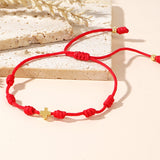 Knotted Copper Cross Bracelet Hand-woven – Jewelry Gift Ideas — 8