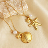 Ocean Style Necklace Stainless Steel Starfish – Jewelry Gift Ideas — 1