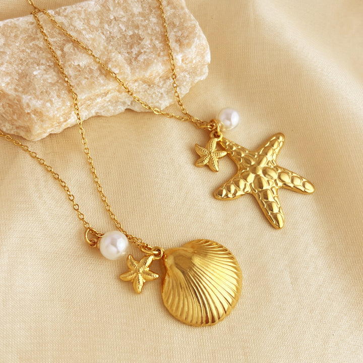 Ocean Style Necklace Stainless Steel Starfish – Jewelry Gift Ideas — 1