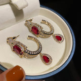 Fashion Dragon Ruby Fashion Earrings – Stylish Gifts — 5