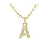 English Letter Necklace Micro Inlaid Zircon – Jewelry Gift Ideas — 6