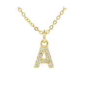 English Letter Necklace Micro Inlaid Zircon – Jewelry Gift Ideas — 6