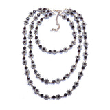 Multi Layer Pearl Crystal Gem Necklace – Jewelry Gift Ideas — 5
