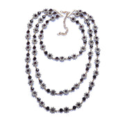 Multi Layer Pearl Crystal Gem Necklace – Jewelry Gift Ideas — 5