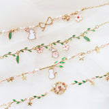 Ladies Flower Bunny Cat Leaf Bracelet – Jewelry Gift Ideas — 4