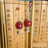 Red Agate Coral Bead Earrings Prince Yueshen – Stylish Gifts — 3