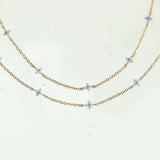 Blue Flower Summer Beach Wind Anklet – Outdoor Gifts — 2