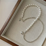 Korean Fashion Pearl Silver Necklace – Jewelry Gift Ideas — 3