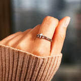 S925 Sterling Silver Cross Zircon Ring – Special Occasion Gifts — 5