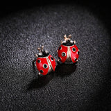 Japanese And Korean Retro Cute Fashion LADYBIRD Stud – Stylish Gifts — 9