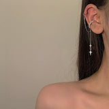 Frigid Wind Without Ear Piercing Cross Star Chain Tassel – Gift Ideas — 2