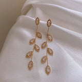 Leaf Earrings Women Long Tassel Earrings – Gifts for Her — 3