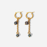 French Retro Black Pearl Pendant Tassel Earrings – Jewelry Gift Ideas — 5