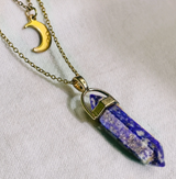 Moon Hexagonal Column Pendant – Jewelry Gift Ideas — 3