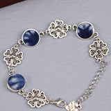 Ethnic Blue Dyed Tie-dye Bracelet Hand-stitched – Jewelry Gift Ideas — 2
