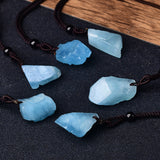 Natural Aquamarine Blue Pendant – Jewelry Gift Ideas — 5