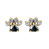 Fashion Cat Footprints Crystal Earrings For Women – Stylish Gifts — 2