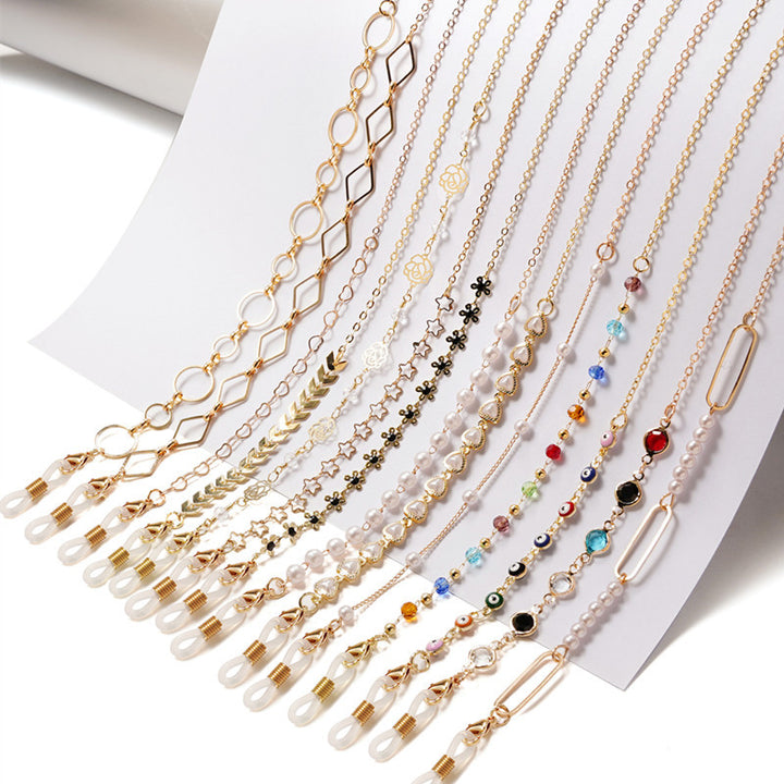 Color Preservation Gold Plated Hanging Chain Colorful – Stylish Gifts — 1