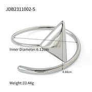 18K Gold Stainless Steel Triangle Coil Bracelet – Jewelry Gift Ideas — 6