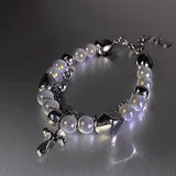 Multi Panel Reflective Pearl Bracelet – Jewelry Gift Ideas — 6