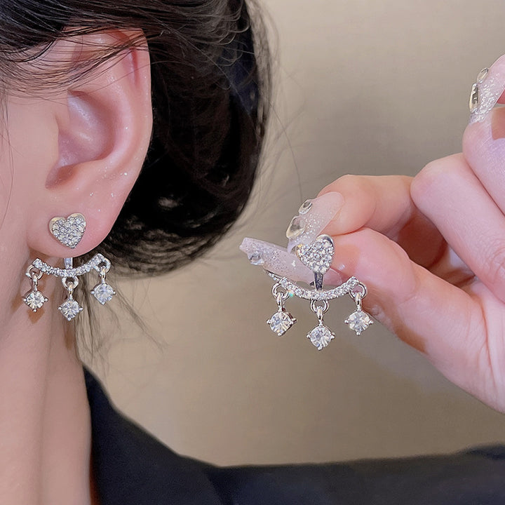 Fashion Versatile Diamond Love Earrings – Stylish Gifts — 1