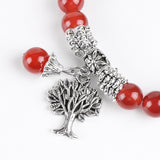Vintage Wisdom Tree Ancient Silver Charm Bead String – Gifts for Her — 3
